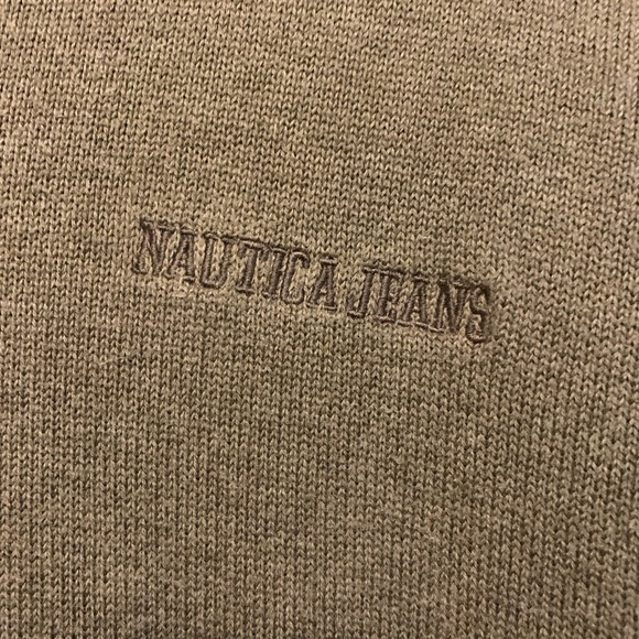 Nautical Jeans olive half-zip sweater, size M - Picture 4 of 4